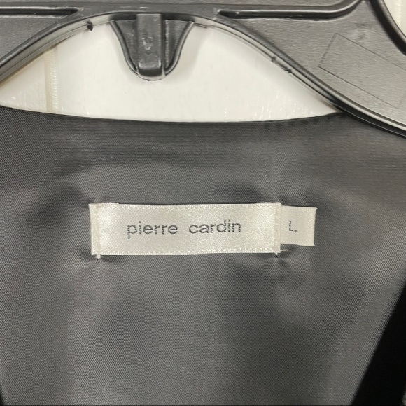 Pierre Cardin Black and Silver Paisley Print Formal Vest Large - Picture 7 of 7